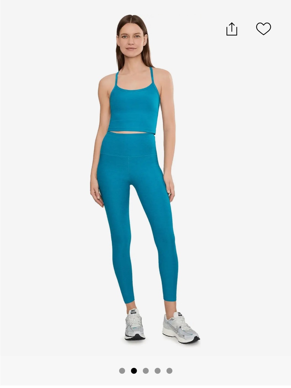 Beyond Yoga Teal SpaceDye Leggings